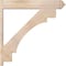 Ekena Millwork Merced Arts & Crafts Smooth Outlooker, Douglas Fir, 7 1/2"W x 42"D x 42"H OUT08X42X42MRC03SDF - alternate 2